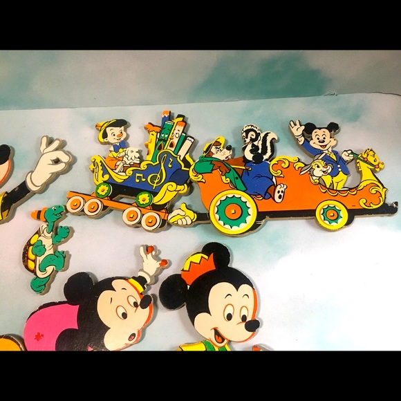 WALT DISNEY VINTAGE 1950’s WALL ART Decor Bundle - Picture 4 of 13